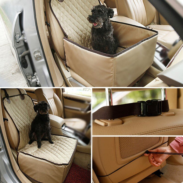 Dog Car Front Seat Cover Protector 2 in 1 Carrier for Dogs Folding Cat Car Booster Seat Cover Anti-Slip Pet Car Carrier Suppiles - Vimost Shop