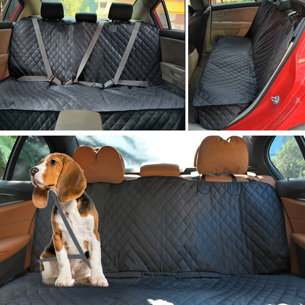 Dog Car Seat Cover 100% Waterproof Pet Cat Dog Carrier Car Back Seat Cover Nonslip 600D Heavy Duty Bench Car Seat For Large Dogs - Vimost Shop