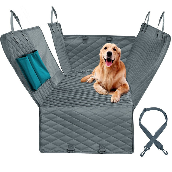 Dog Car Seat Cover 100% Waterproof Pet Dog Travel Mat Mesh Dog Carrier Car Hammock Cushion Protector With Zipper and Pocket - Vimost Shop