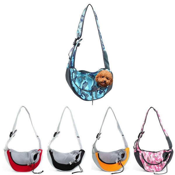 Dog Carrier Bag Breathable Mesh Pet Backbag Outdoor Travel Handbag Oxford Single Shoulder Bag for Dogs Cats Pet Carring Supplies - Vimost Shop