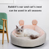 Dog Cat Bed Mat Cute Rabbit Ear Shape Pet Nest Soft Comfortable Sofa Warm Cushion Washable Pets Sleeping House for Dogs Cats - Vimost Shop