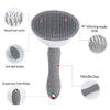 Dog Hair Removal Comb Grooming Brush Stainless Steel Cats Combs Automatic Non-slip Brushs for Dogs Cleaning Supplies - Vimost Shop