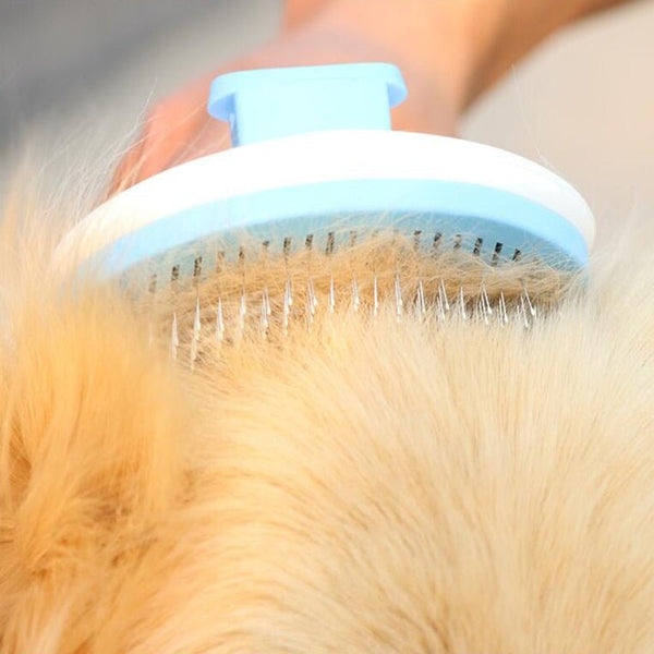 Dog Hair Removal Comb Grooming Brush Stainless Steel Cats Combs Automatic Non-slip Brushs for Dogs Cleaning Supplies - Vimost Shop