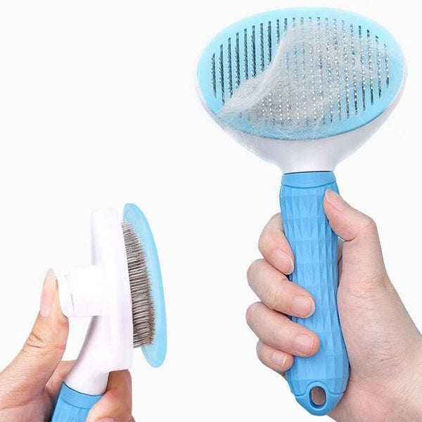 Dog Hair Removal Comb Grooming Brush Stainless Steel Cats Combs Automatic Non-slip Brushs for Dogs Cleaning Supplies - Vimost Shop
