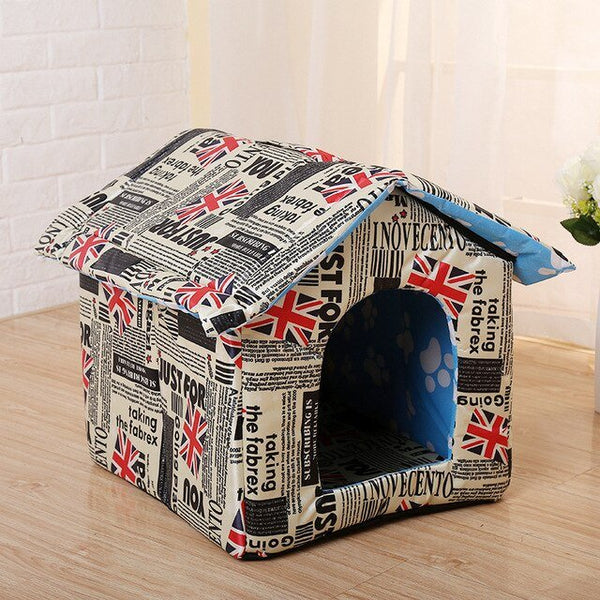 Dog House Outdoor Waterproof Pet Bed House Tent Chew Proof Indoor Kennel Warm Comfortable Pets Cave for Small Medium Dogs Cats - Vimost Shop