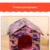Dog House Outdoor Waterproof Pet Bed House Tent Chew Proof Indoor Kennel Warm Comfortable Pets Cave for Small Medium Dogs Cats - Vimost Shop