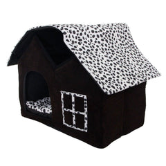 Dog house Warm Foldable puppy Bed Cotton Thicken Dog Bed with Cushion soft comfortable Pet Bed - Vimost Shop