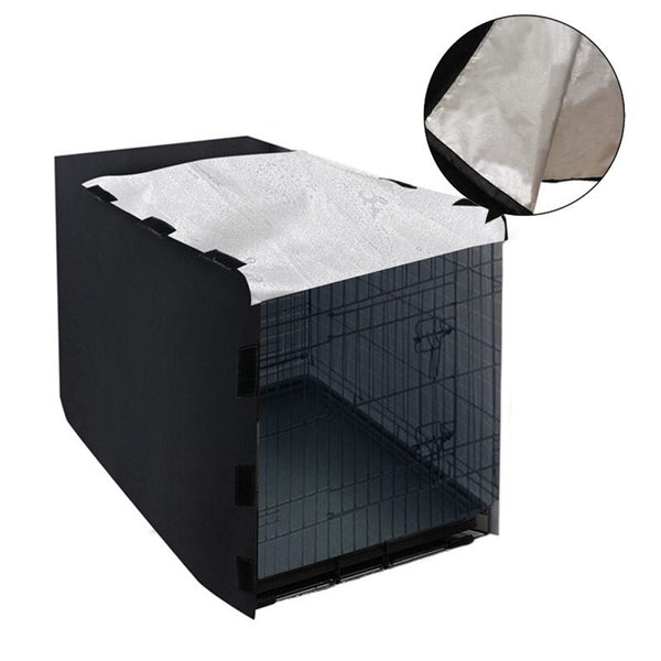 Dog Kennel House Cover Waterproof Dust-proof Durable Oxford Dog Cage Cover Foldable Washable Outdoor Pet Kennel Cover - Vimost Shop