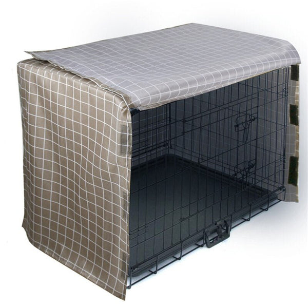 Dog Kennel House Cover Waterproof Dust-proof Durable Oxford Dog Cage Cover Foldable Washable Outdoor Pet Kennel Cover - Vimost Shop