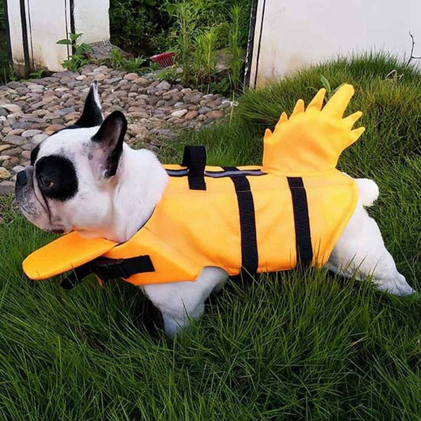 Dog Life Vest Summer Shark Pet Life Jacket Dog Clothes Dogs Swimwear Pets Swimming Suit New - Vimost Shop