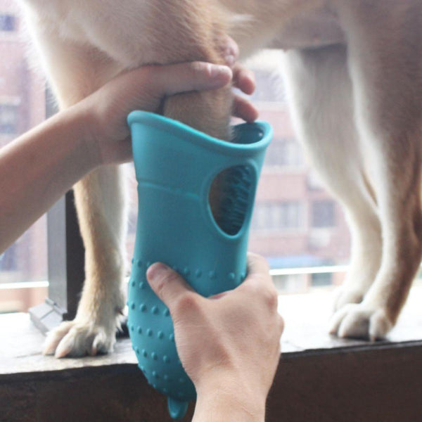 Dog Paw Cleaner Cup Soft Silicone Combs Portable Outdoor Pet Foot Washer Cup Paw Clean Brush Quickly Wash Foot Cleaning Bucket - Vimost Shop