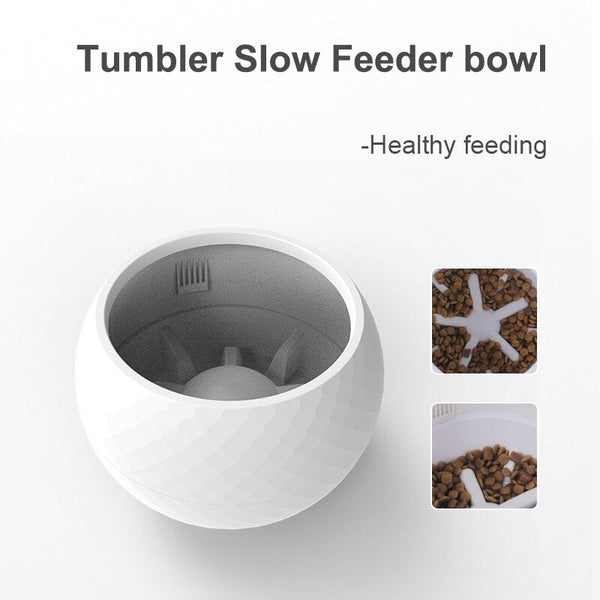 Dog Slow Feeder Bowl Wobbler Toy for Small Medium Dogs Cats Interactive Feeder Toy Tumbler Anti-Choking Pet Feeding Food Bowls - Vimost Shop