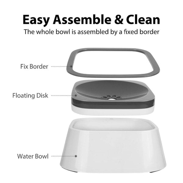 Dog Water Bowl Portable Large Capacity Splash Proof Vehicle Carried Water Feeder Floating Bowl Durable Drinking Dish For Dog Cat - Vimost Shop