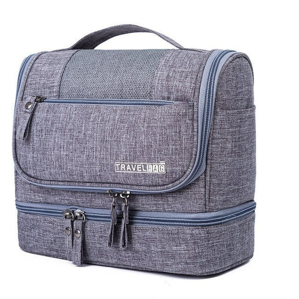 Double-Layer Cosmetic Digital Bag Zipper Make Up Holder Case Hangable Makeup Bags Storage Organizer Toilet Traveling Men Women - Vimost Shop