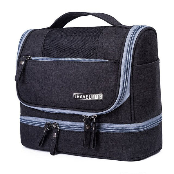 Double-Layer Cosmetic Digital Bag Zipper Make Up Holder Case Hangable Makeup Bags Storage Organizer Toilet Traveling Men Women - Vimost Shop
