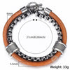 Double Layers Genuine Leather Bracelets for Mens Boys Stainless Steel Toggle Clasp Male Jewelry Gift - Vimost Shop