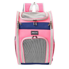 Double Shoulder Dog Cat Carrier Mesh Breathable Puppy Kitten Backpack Outdoor Travel Bag for Small Dogs Portable Cats Bag