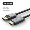 DP To HDMI 4K/60Hz Cable HDMI2.0 LED Displayport Converter for Laptop PC Macbook Air Acer Dell HDMI Cable C313 - Vimost Shop