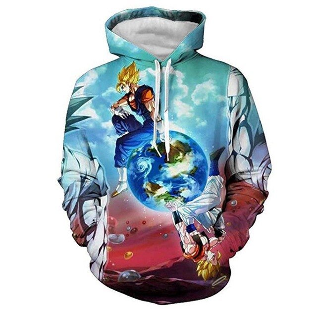 Dragon ball Anime 3D hoodies Men Women Hooded Sweatshirt Dragonball Son Goku Casual Pockets Streetwear Autumn Tops - Vimost Shop