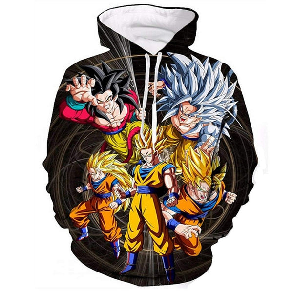 Dragon ball Anime 3D hoodies Men Women Hooded Sweatshirt Dragonball Son Goku Casual Pockets Streetwear Autumn Tops - Vimost Shop