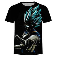 Dragon Ball DBZ Bulma Super Saiyan Vegeta 3d print Kids Goku T shirt Japan Anime Tshirts - Vimost Shop