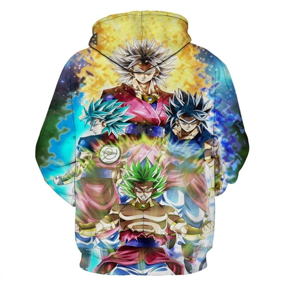 Dragon Ball Hoodie Men 3D Sweatshirts Super Saiyan Goku Printed Hooded Pullover Teen Fashion Cartoon Hoody Streetwear - Vimost Shop