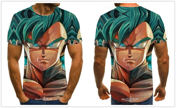 Dragon Ball Series Boys Clothing Anime Harajuku Tops Summer Fashion Men's T-shirt 3D O-Neck Shirt Large Size Streetwear - Vimost Shop