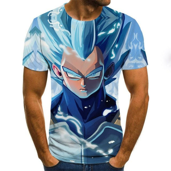 Dragon Ball Series Boys Clothing Anime Harajuku Tops Summer Fashion Men's T-shirt 3D O-Neck Shirt Large Size Streetwear - Vimost Shop