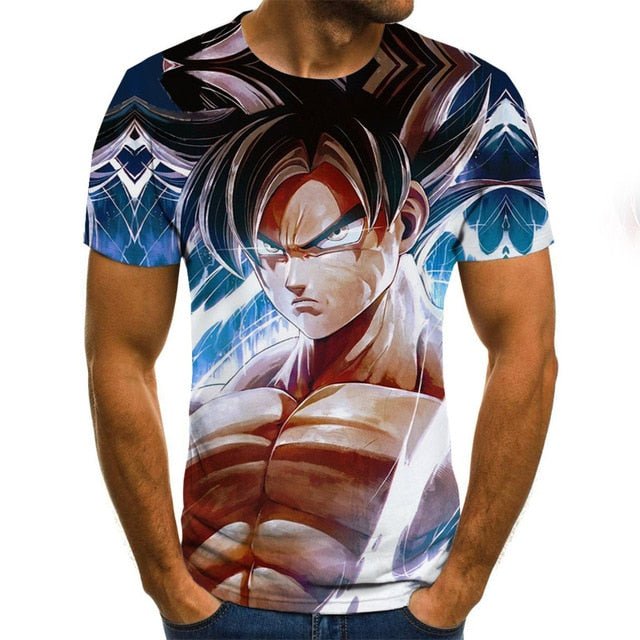Dragon Ball Series Boys Clothing Anime Harajuku Tops Summer Fashion Men's T-shirt 3D O-Neck Shirt Large Size Streetwear - Vimost Shop