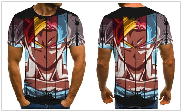 Dragon Ball Series Boys Clothing Anime Harajuku Tops Summer Fashion Men's T-shirt 3D O-Neck Shirt Large Size Streetwear - Vimost Shop