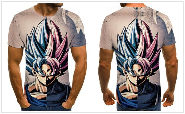 Dragon Ball Series Boys Clothing Anime Harajuku Tops Summer Fashion Men's T-shirt 3D O-Neck Shirt Large Size Streetwear - Vimost Shop