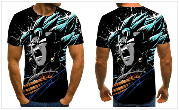 Dragon Ball Series Boys Clothing Anime Harajuku Tops Summer Fashion Men's T-shirt 3D O-Neck Shirt Large Size Streetwear - Vimost Shop