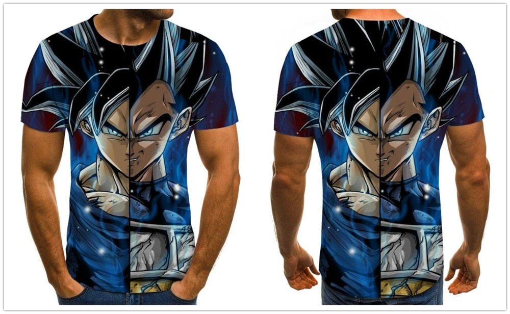 Dragon Ball Series Boys Clothing Anime Harajuku Tops Summer Fashion Men's T-shirt 3D O-Neck Shirt Large Size Streetwear - Vimost Shop