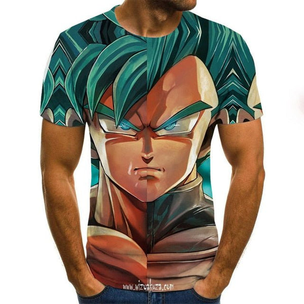 Dragon Ball Series Boys Clothing Anime Harajuku Tops Summer Fashion Men's T-shirt 3D O-Neck Shirt Large Size Streetwear - Vimost Shop