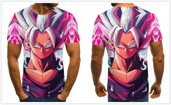 Dragon Ball Series Boys Clothing Anime Harajuku Tops Summer Fashion Men's T-shirt 3D O-Neck Shirt Large Size Streetwear - Vimost Shop