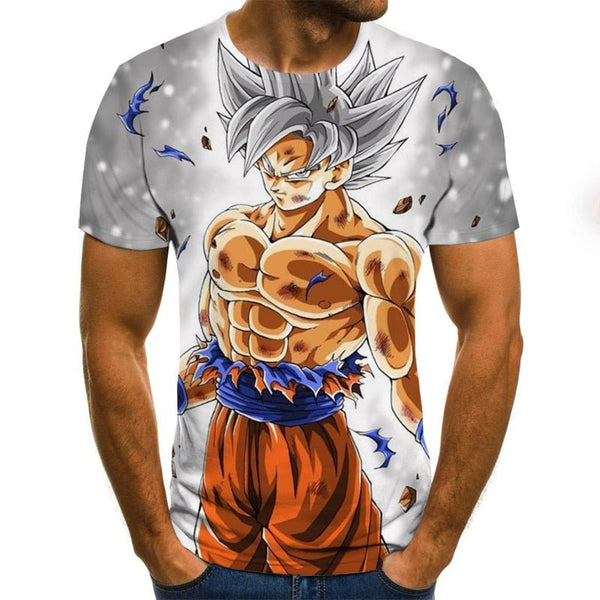 Dragon Ball Series Boys Clothing Anime Harajuku Tops Summer Fashion Men's T-shirt 3D O-Neck Shirt Large Size Streetwear - Vimost Shop