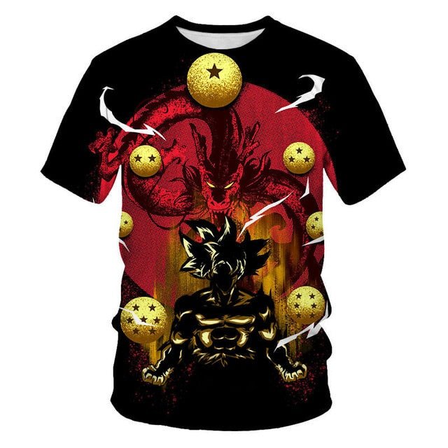 Dragon Ball T Shirt Men Summer Dragon Ball Z super Son Goku Slim Fit Cosplay 3D T-Shirts Vegeta Cool Anime Style Tshirt Homme - Vimost Shop