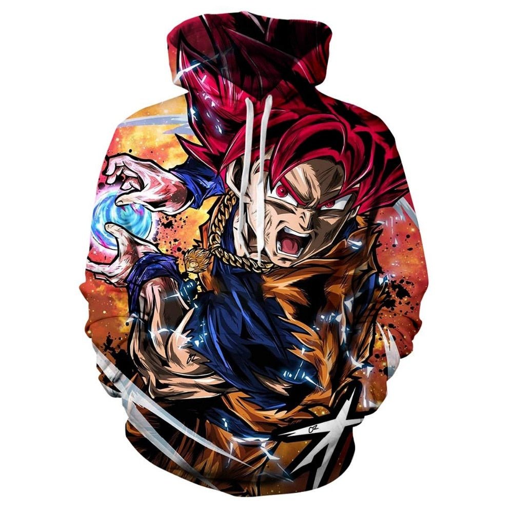 Dragon Ball Z 3D Hoodies Men/Women Pullovers Sweatshirts Strong Goku Print Male Hooded Tracksuits Hoody - Vimost Shop