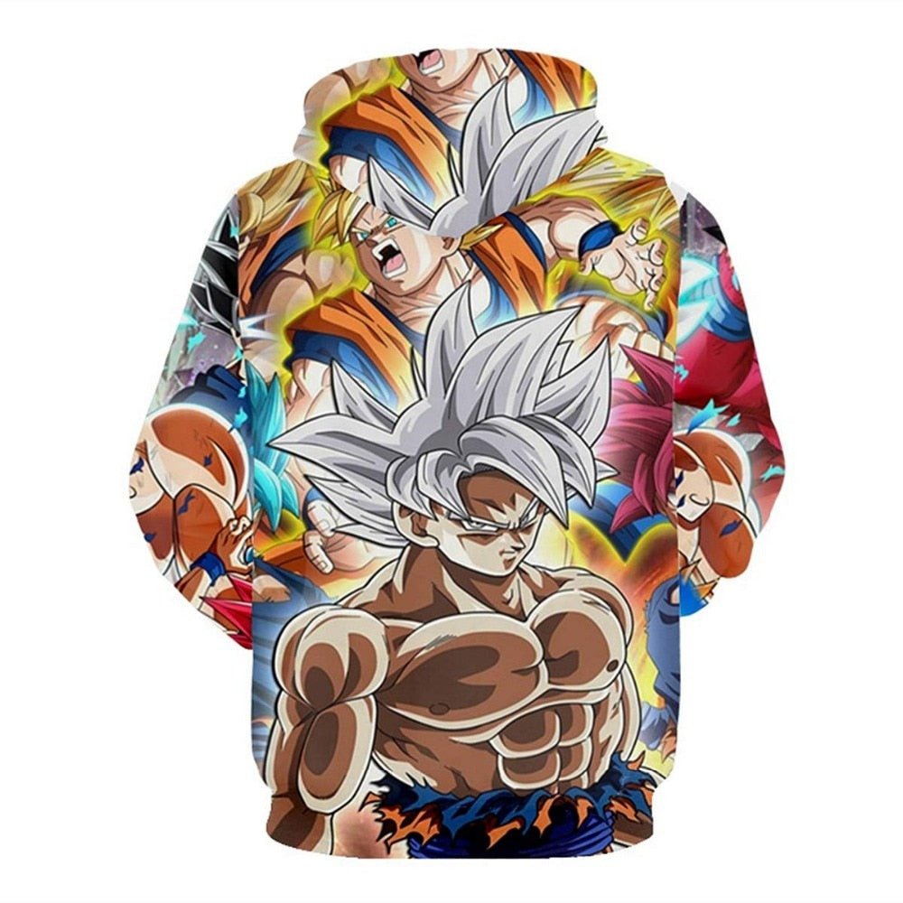 Dragon Ball Z Goku 3D Hoodies Anime Hoodie Unisex 3D Print Fashion Streetwear Hip Hop Punk Hoodies Harajuku Hooded Plus Size - Vimost Shop