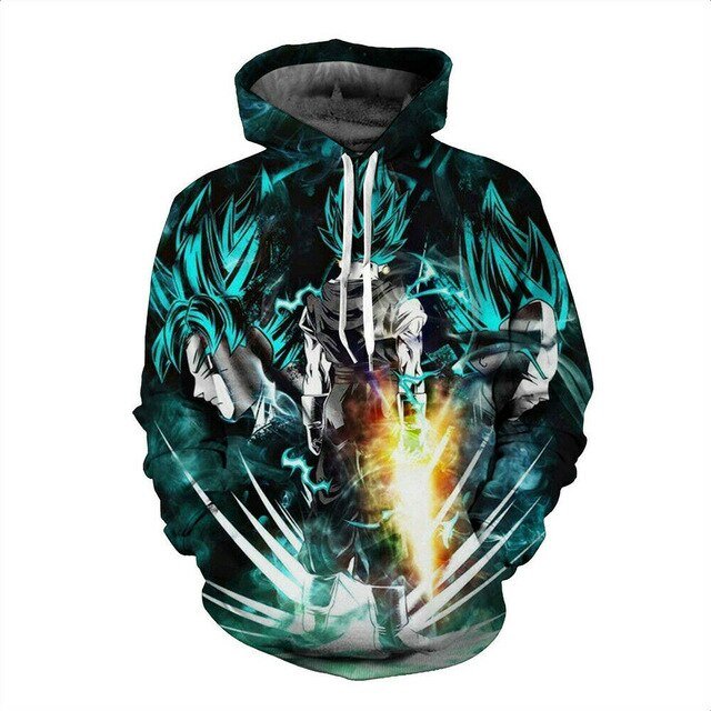 Dragon Ball Z Goku 3D Hoodies Anime Hoodie Unisex 3D Print Fashion Streetwear Hip Hop Punk Hoodies Harajuku Hooded Plus Size - Vimost Shop