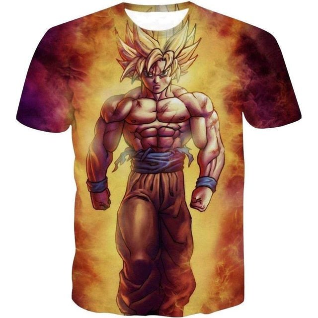Dragon Ball Z Goku Black Vegeta 3D T-shirt Men 2019 Summer Anime T shirt O-Neck Tshirt Casual Brand Dragonball Tops Tee - Vimost Shop