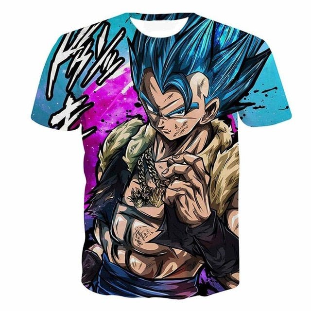 Dragon Ball Z Goku Black Vegeta 3D T-shirt Men 2019 Summer Anime T shirt O-Neck Tshirt Casual Brand Dragonball Tops Tee - Vimost Shop