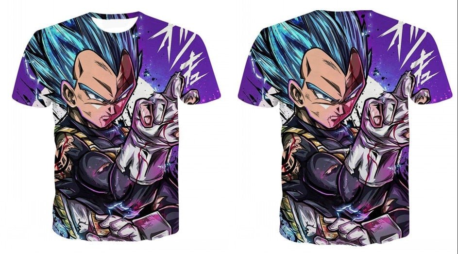 Dragon Ball Z Goku Black Vegeta 3D T-shirt Men 2019 Summer Anime T shirt O-Neck Tshirt Casual Brand Dragonball Tops Tee - Vimost Shop