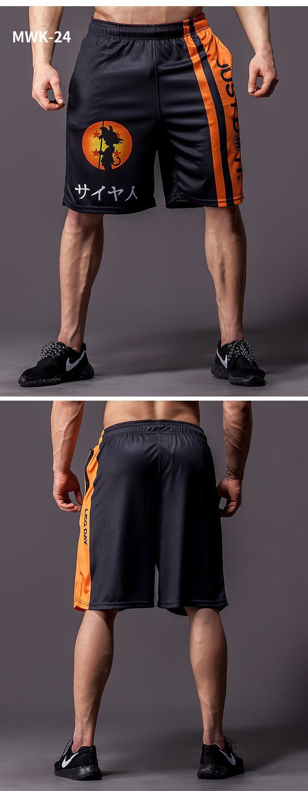 dragon ball z GOKU Loose Sport Shorts Men Cool Summer Basketball Short Pants Hot Sale Sweatpants No belt - Vimost Shop