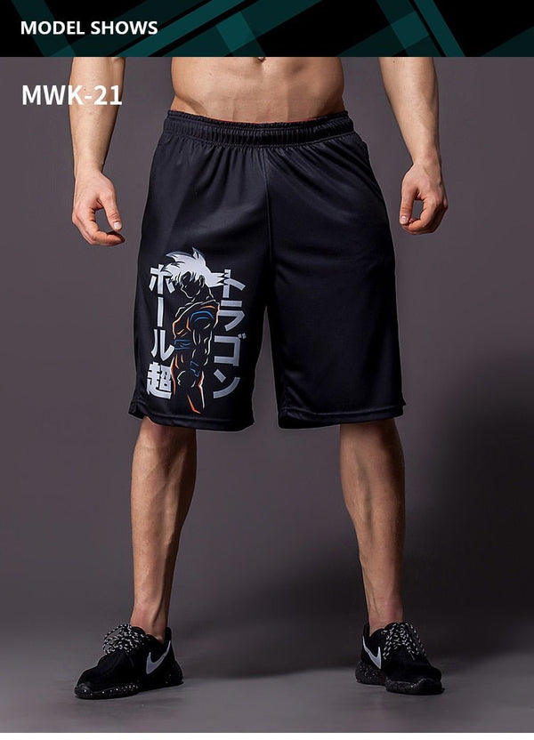 dragon ball z GOKU Loose Sport Shorts Men Cool Summer Basketball Short Pants Hot Sale Sweatpants No belt - Vimost Shop