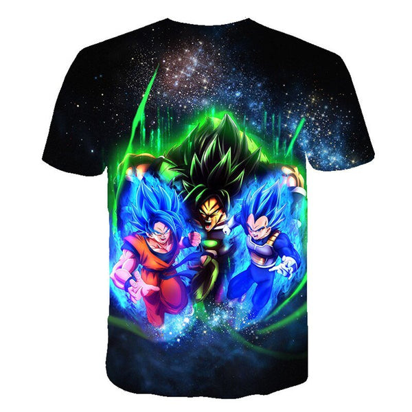 Dragon Ball Z Men's Summer T-shirts 3D Printing Super Saiyan Kid Black Zamasu Vegeta Jiren Dragonball T Shirt Tops Tees - Vimost Shop