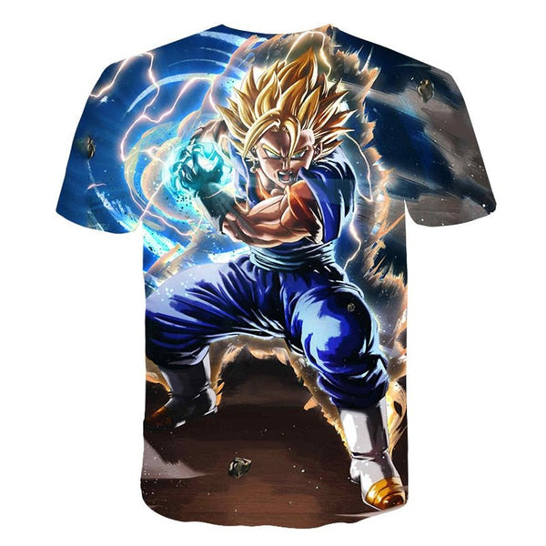 Dragon Ball Z Men's Summer T-shirts 3D Printing Super Saiyan Kid Black Zamasu Vegeta Jiren Dragonball T Shirt Tops Tees - Vimost Shop