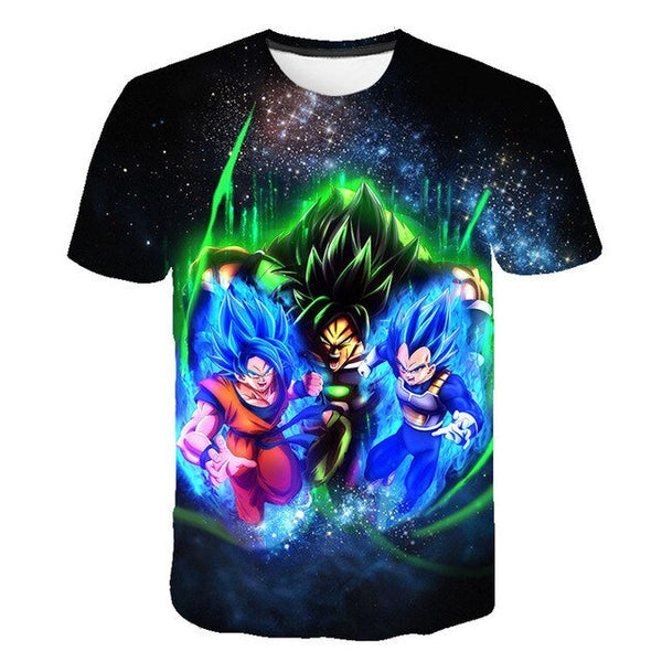 Dragon Ball Z Men's Summer T-shirts 3D Printing Super Saiyan Kid Black Zamasu Vegeta Jiren Dragonball T Shirt Tops Tees - Vimost Shop