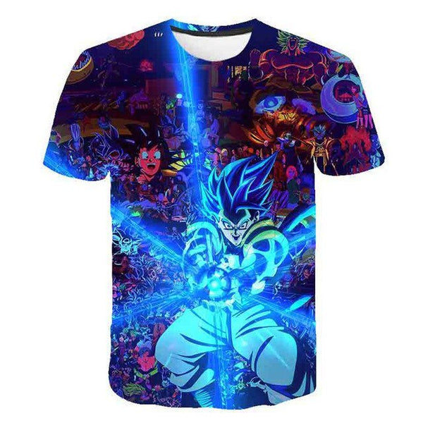 Dragon Ball Z Men's Summer T-shirts 3D Printing Super Saiyan Kid Black Zamasu Vegeta Jiren Dragonball T Shirt Tops Tees - Vimost Shop