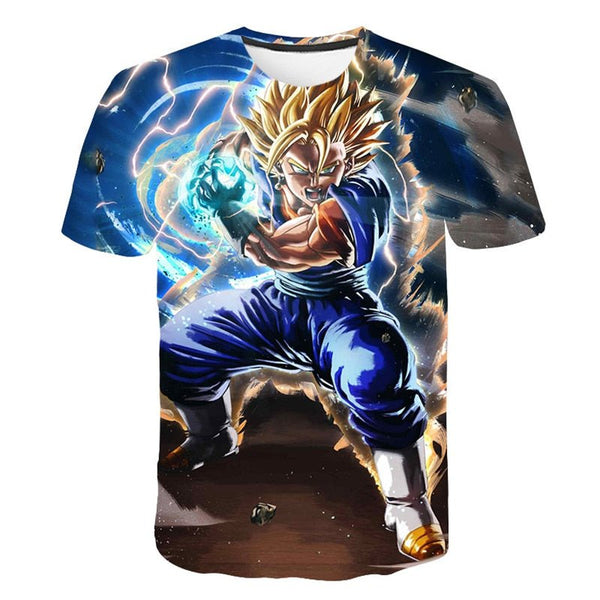 Dragon Ball Z Men's Summer T-shirts 3D Printing Super Saiyan Kid Black Zamasu Vegeta Jiren Dragonball T Shirt Tops Tees - Vimost Shop